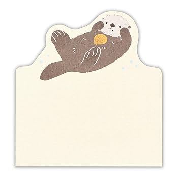 Amazon.co.jp: エヌビー社 メモ ズームインアニマル ラッコ | 2